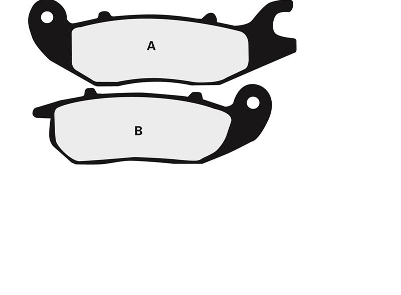 Plaquettes de frein Nissin 2P305NS semi-métallique