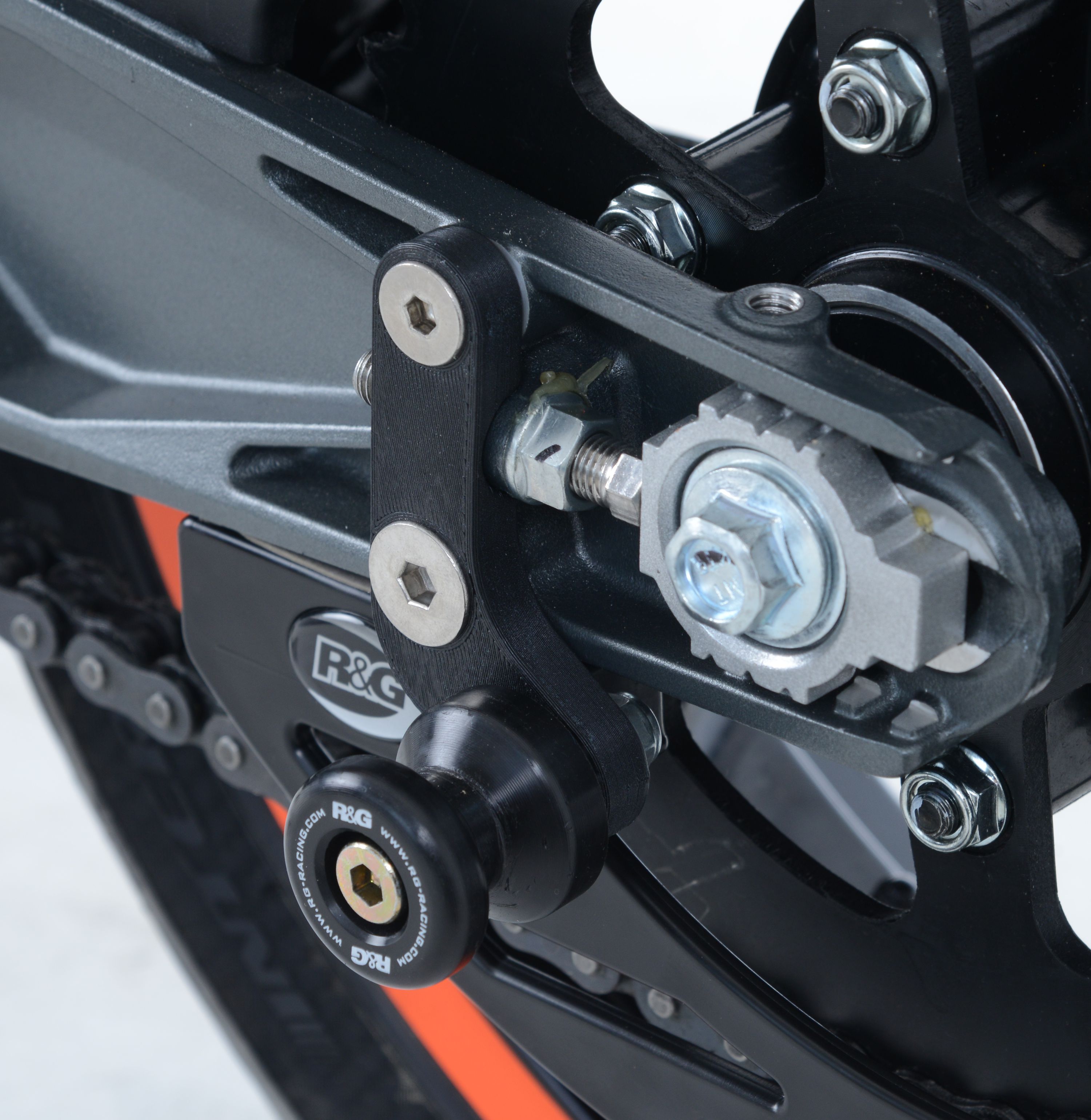 Pions de bras oscillant déportés R&G 125 Duke (17-18), RC125 / 390 (17-18)