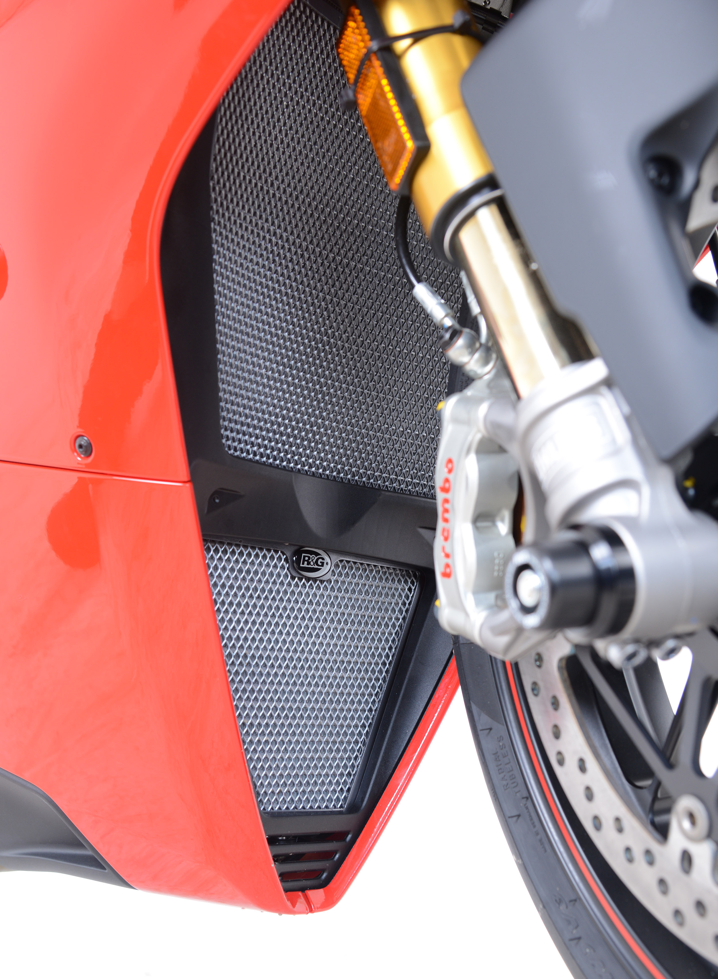 Protection de radiateur eau et huile noire R&G 1100 Panigale V4 / S / Speciale