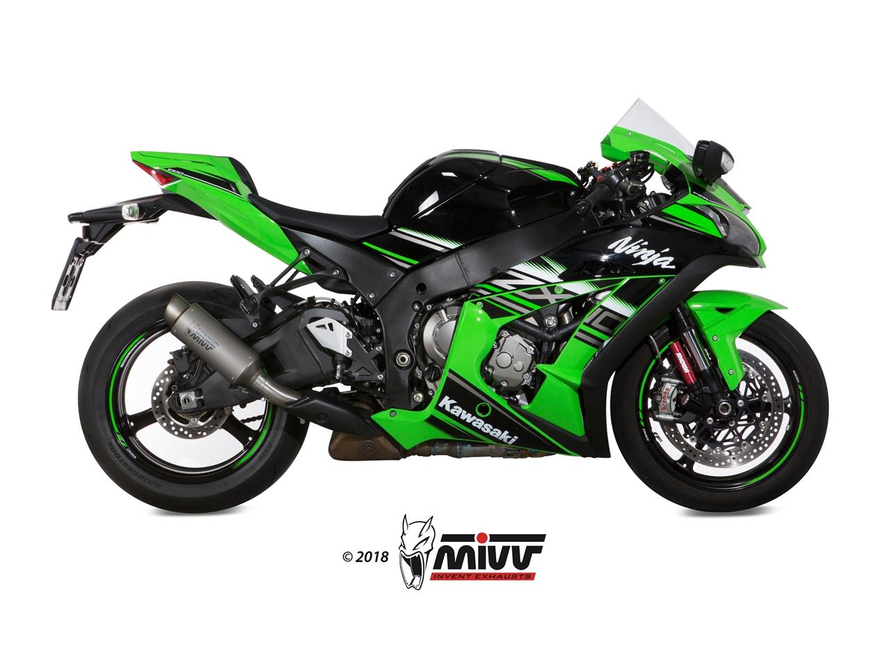 Silencieux homologué Mivv GP Pro titane ZX-10R (2016-2018)