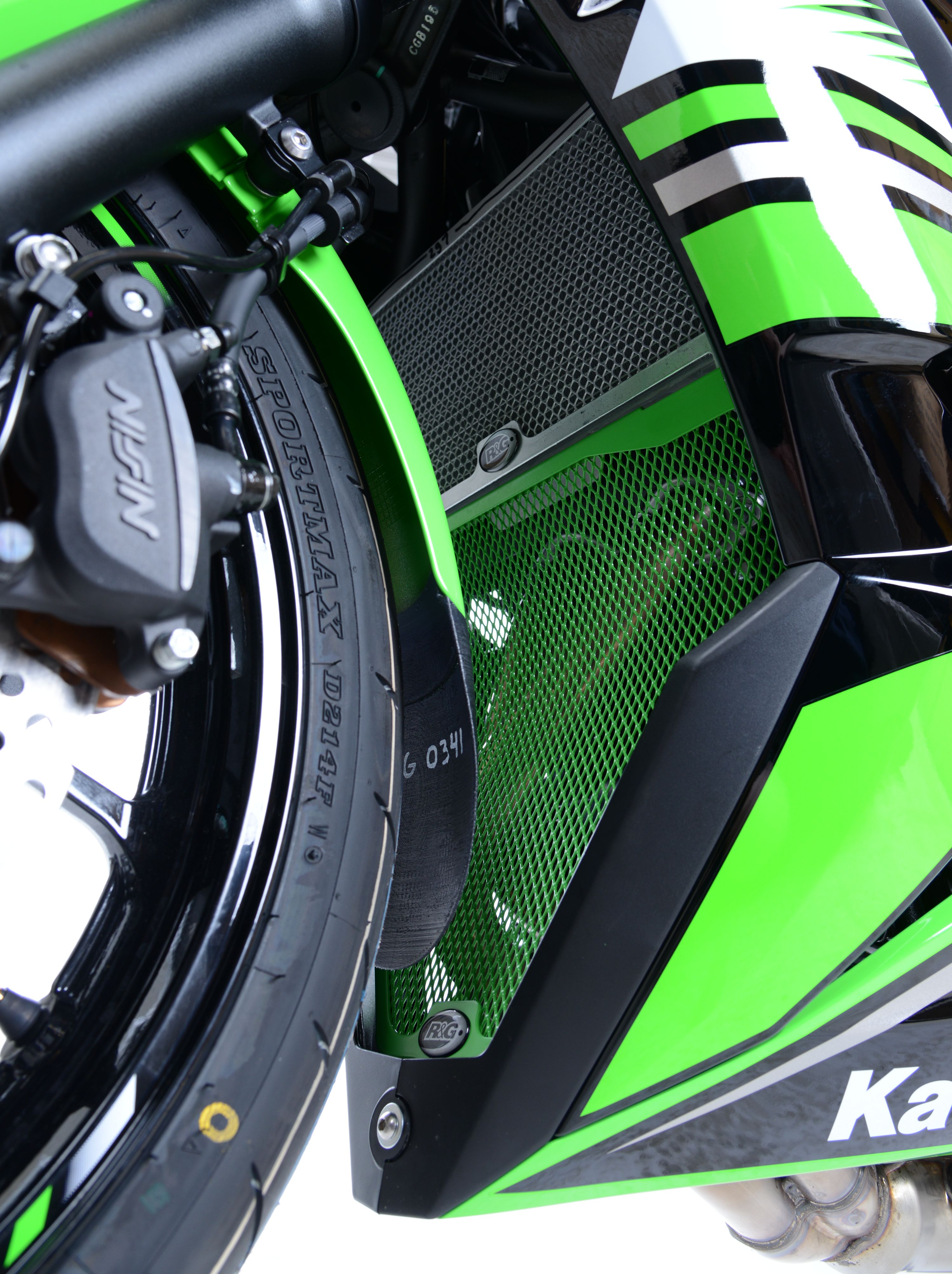 Protection de collecteur noire R&G Ninja 650 (2017-2018)