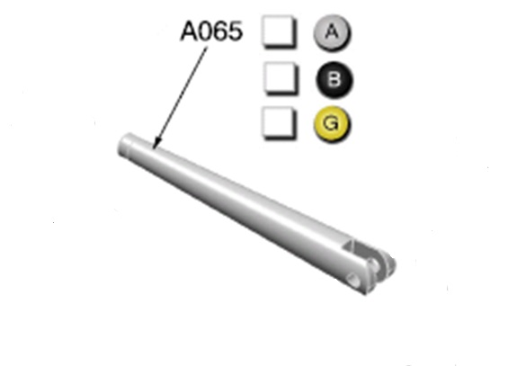 Bras noir pour rétroviseur Radial BS130 Rizoma