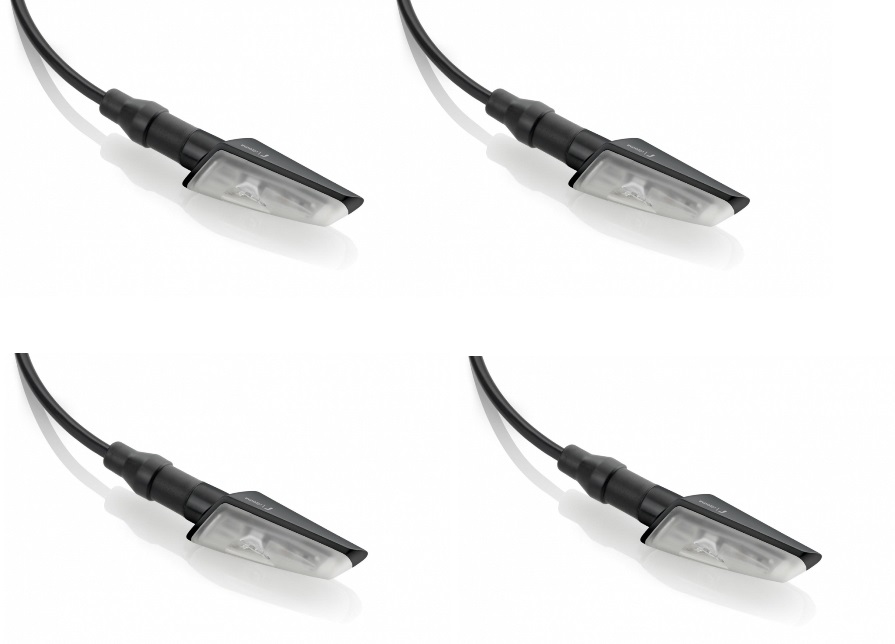 Pack 4 mini clignotants ACTION noir Rizoma