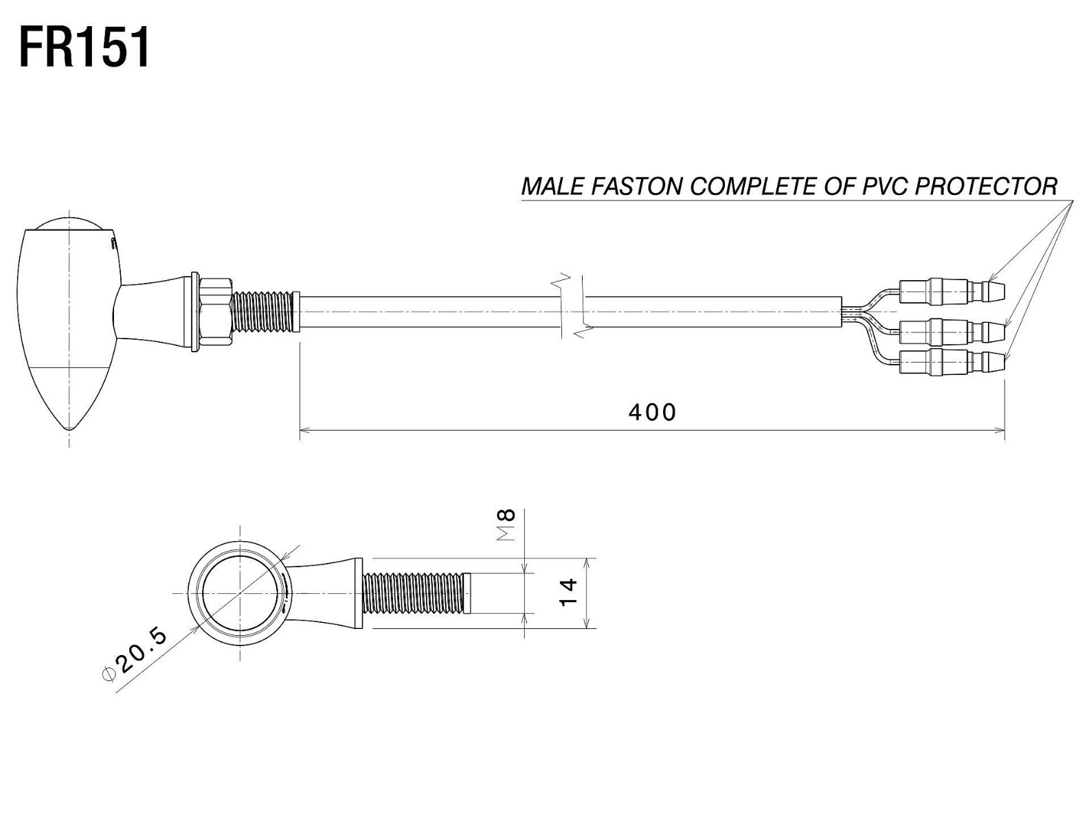 Mini clignotant CLUB L Rizoma