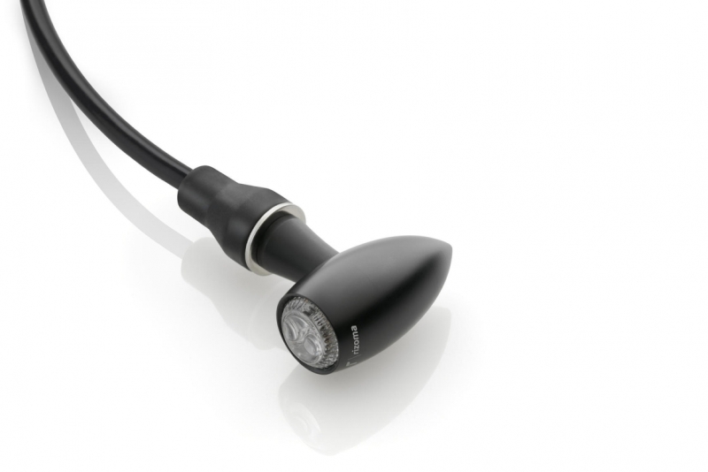 Mini clignotant CLUB S noir Rizoma