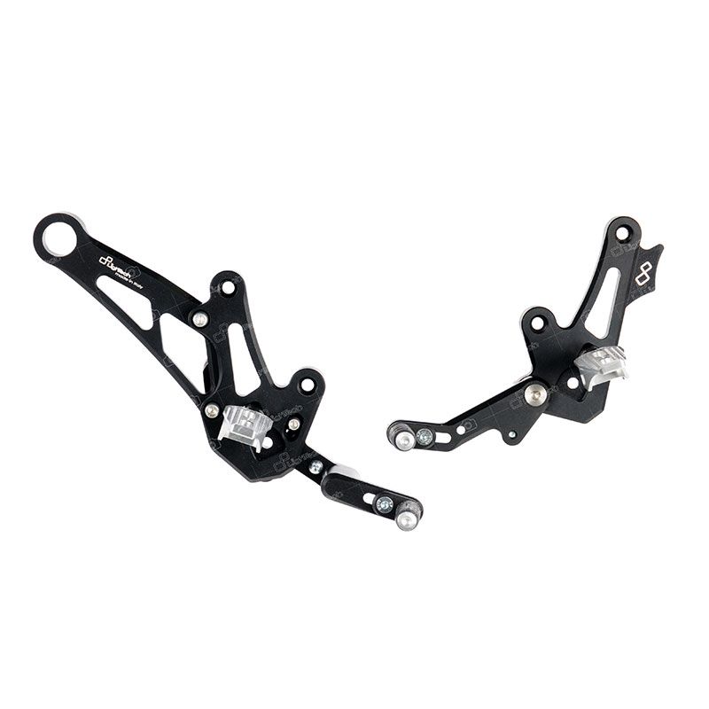 Commandes reculées repliables noir Lightech Diavel (11-18)