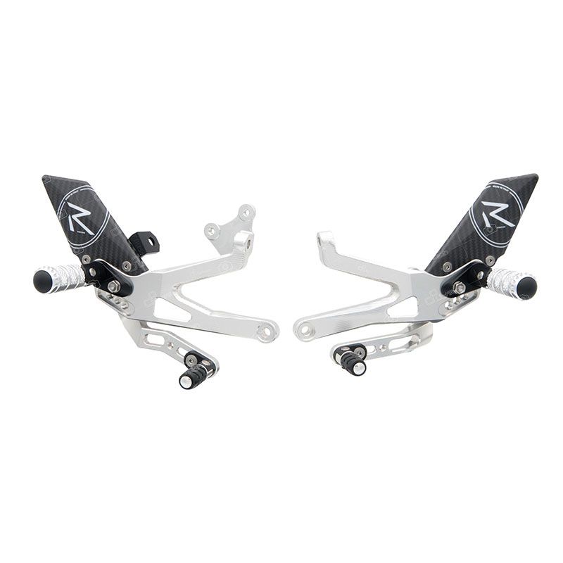 Commandes reculées R version silver Lightech 1100 Panigale V4 / S / Speciale