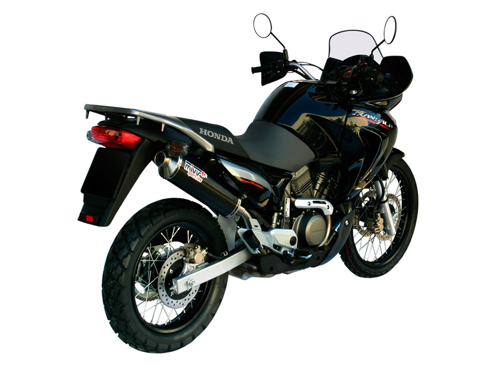 Silencieux homologué MIVV Oval carbone XL650V Transalp (05-07)