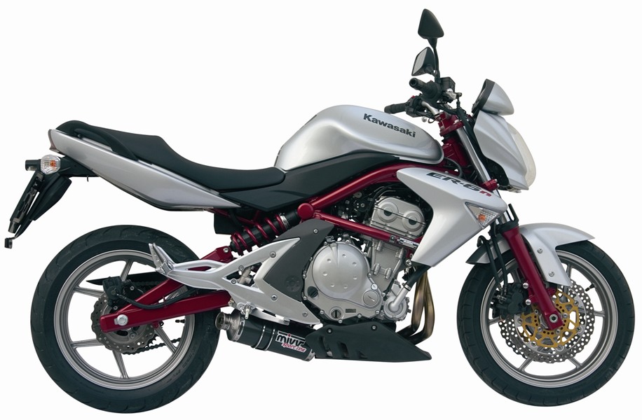 Silencieux homologué Oval carbone ER-6N / F (06-11), Versys 650 (06-14)