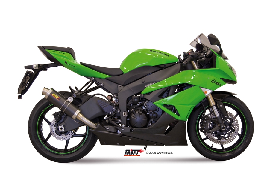 Silencieux homologué MIVV GP carbone ZX-6R (09-15), ZX-636R (13-16)