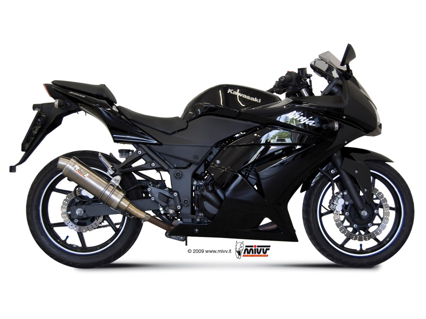 Silencieux homologué MIVV GP titane Ninja 250R (08-12)