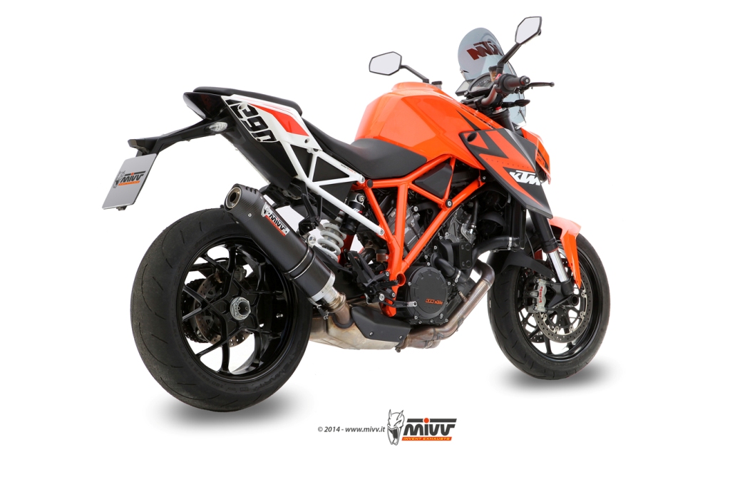Silencieux homologué MIVV Oval carbone 1290 Super Duke R (2014-2015)