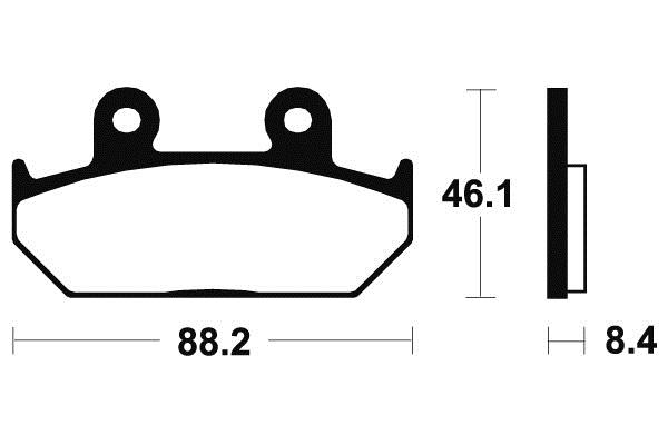 Plaquettes de frein Tecnium MF100 Métal fritté
