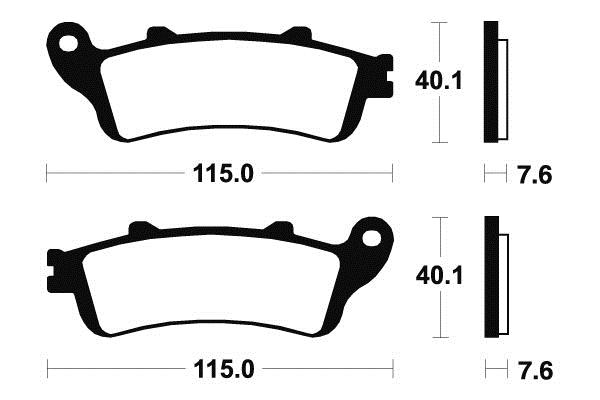 Plaquettes de frein Tecnium MF221 Métal fritté