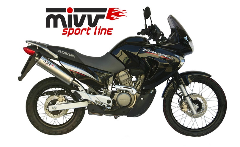 Silencieux homologué MIVV Oval inox XL650V Transalp (05-07)