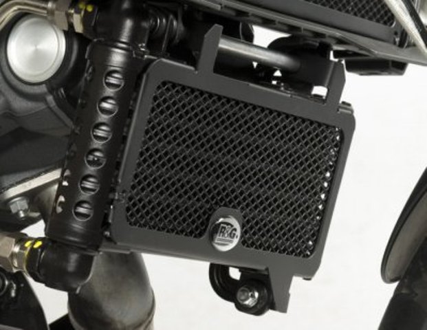 Protection de radiateur d'huile noire R&G Dorsoduro 1200 (11-15)