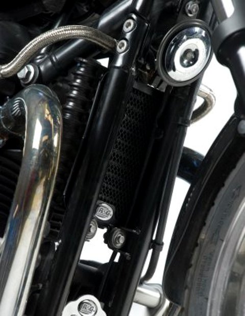 Protection de radiateur d'huile R&G Thruxton, Bonneville, Scrambler (06-16)