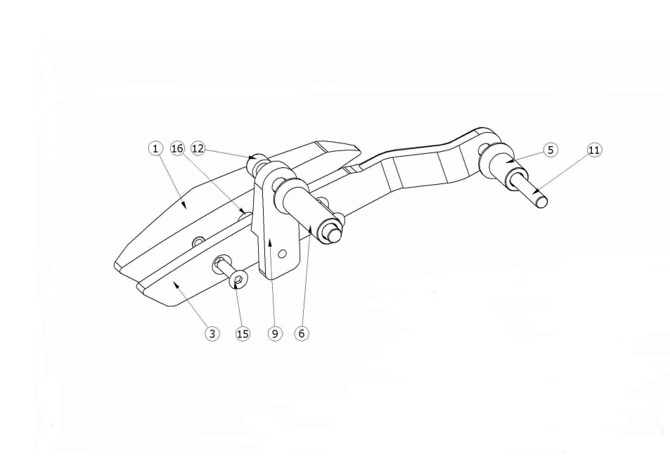 Côté gauche complet pour kit Top Block RLHU01 Nuda 900 / R