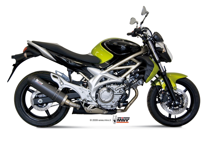 Silencieux homologué MIVV Oval carbone SFV650 Gladius (09-16)