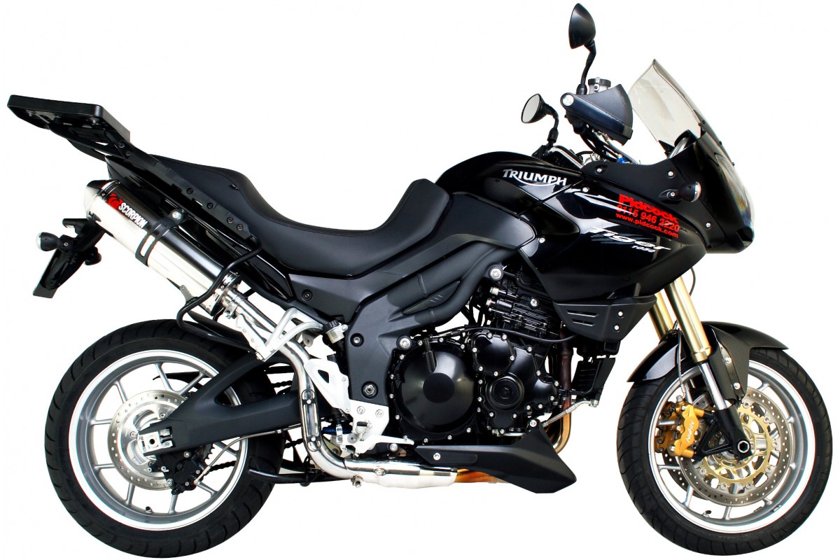 Silencieux homologué Scorpion Factory oval inox Tiger 1050 (07-14)