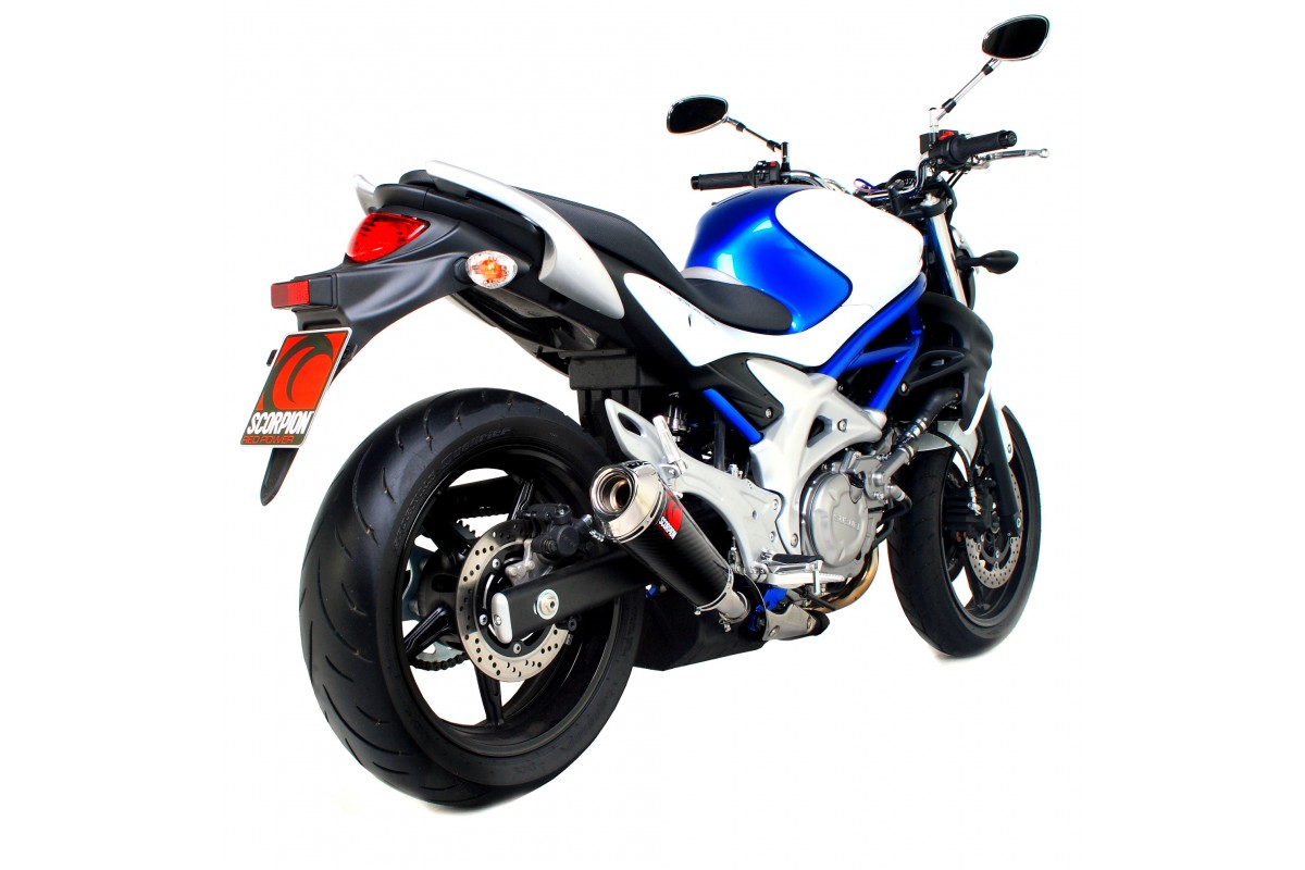 Silencieux homologué Scorpion Power Cone carbone SFV650 Gladius (09-16)
