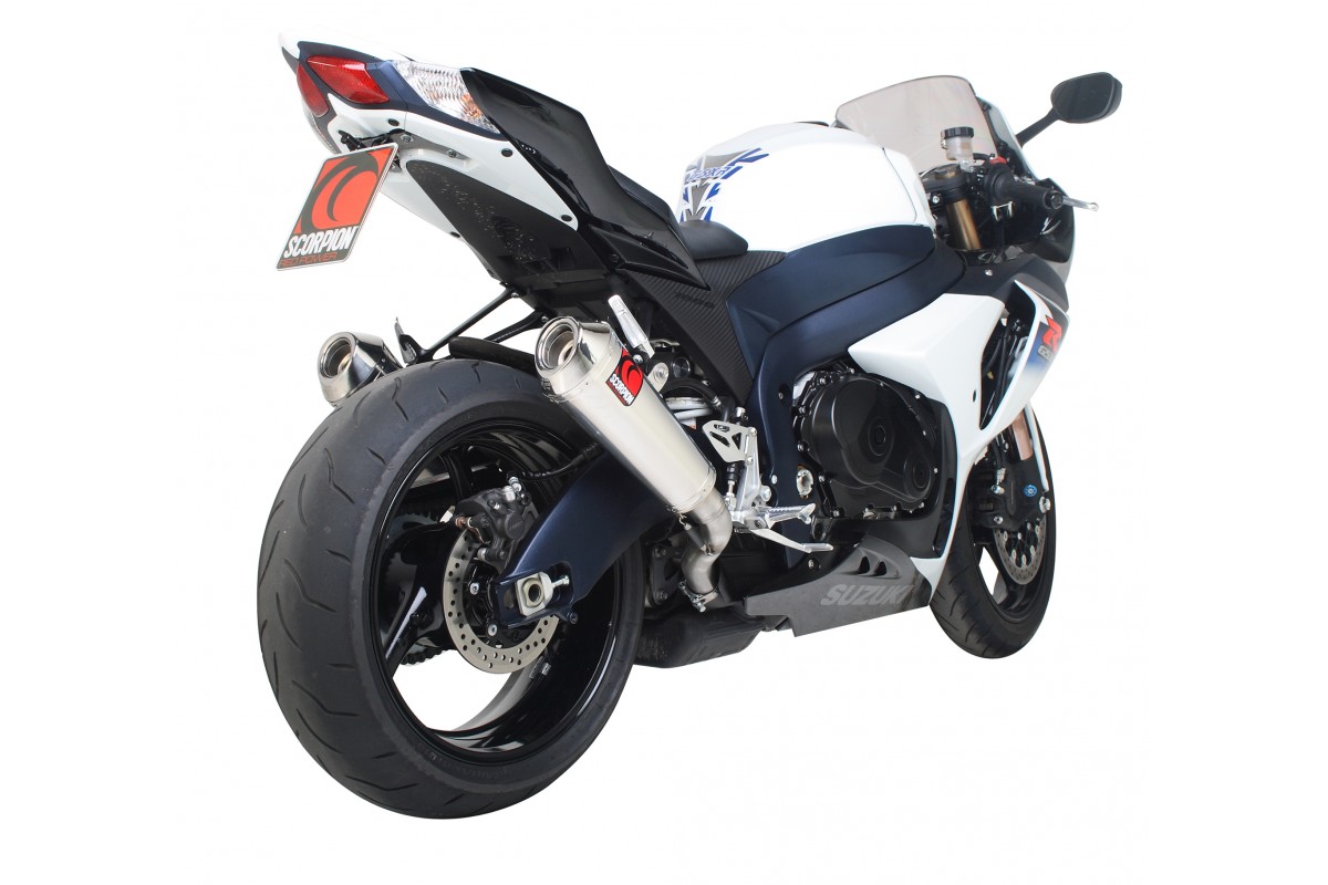 Silencieux homologué Scorpion Power Cone inox GSX-R1000 (09-11)