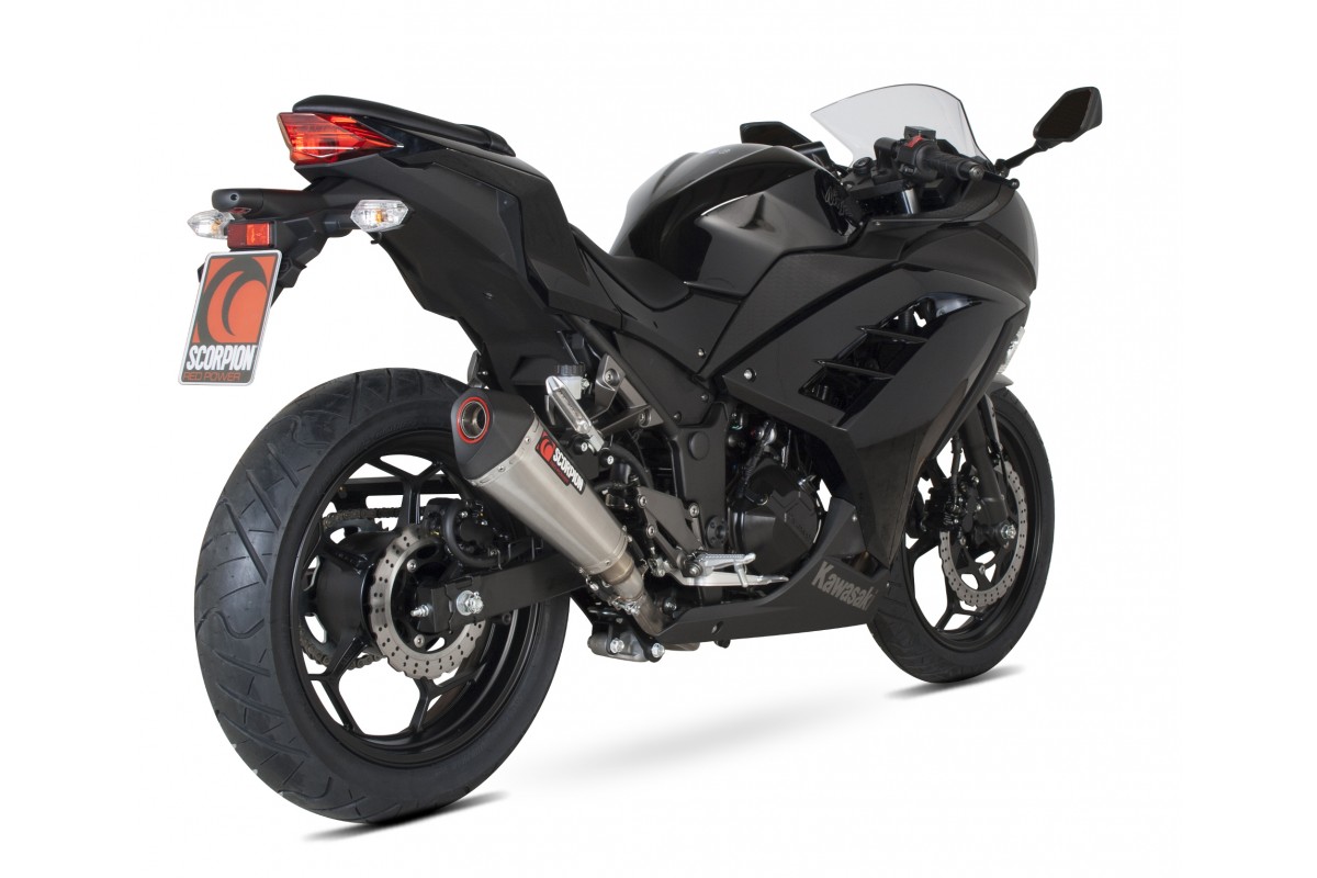 Silencieux homologué Scorpion Serket inox Ninja 300 / Z300 (13-16)