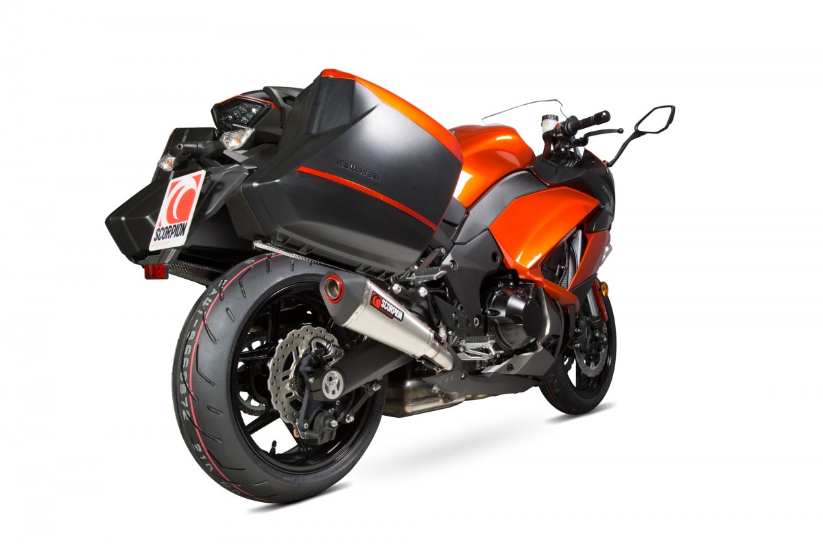 Silencieux homologué Scorpion Serket inox Z1000SX (14-19) avec bagagerie