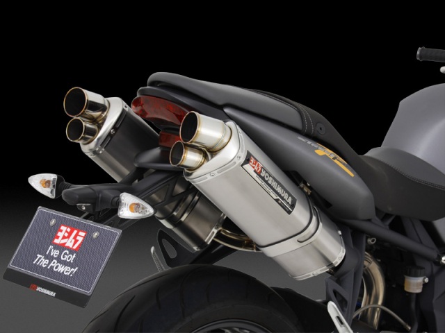 Silencieux H Yoshimura TRI-OVAL 2 TITANE Street Triple 675 / R (07-12)