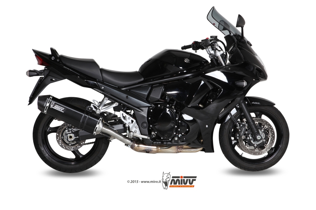 Silencieux homologué MIVV Speed Edge inox noir Bandit 1250 / GSX1250FA (07-17)
