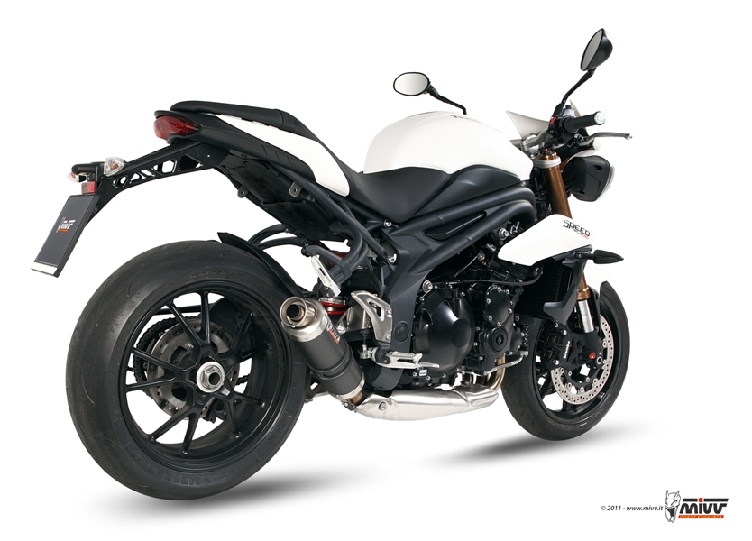 Silencieux homologué MIVV GP carbone bas Speed Triple 1050 / R (11-15)