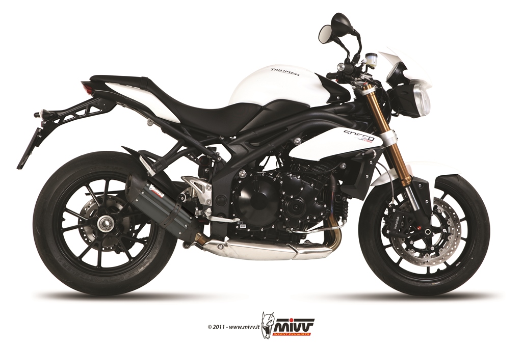 Silencieux homologué MIVV Suono inox noir bas Speed Triple 1050 / R (11-15)