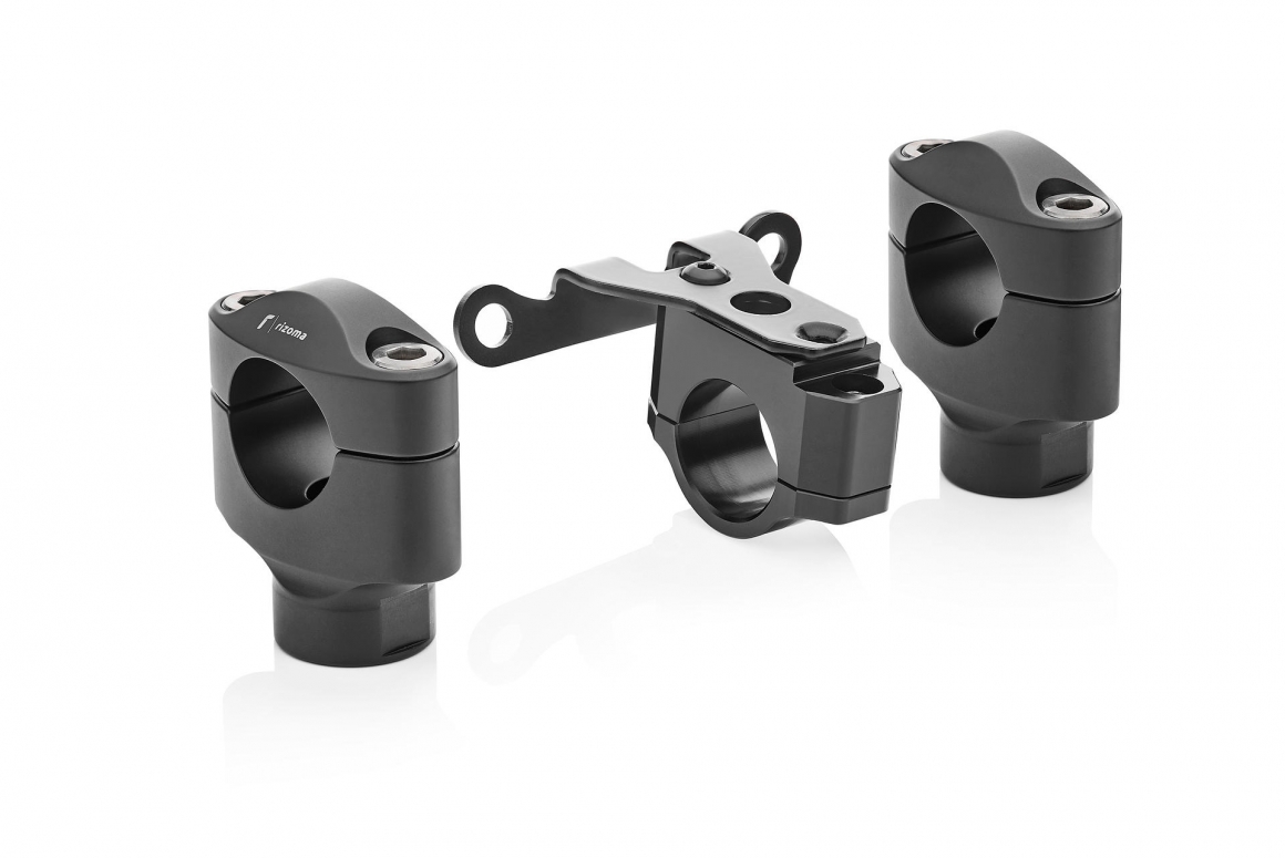 Kit pontet guidon conique + support instrumentation Rizoma Z900 (17-18)