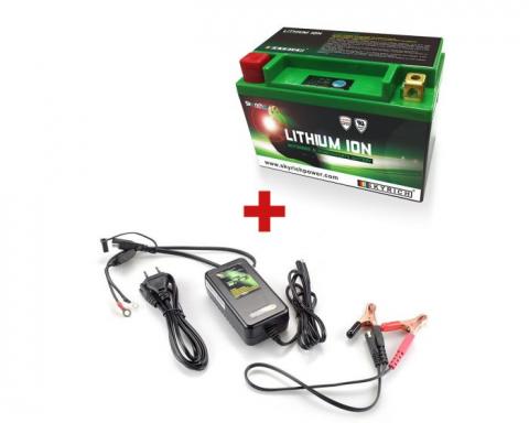 Pack Batterie Lithium Skyrich YTZ14S-BS / HJTZ14S-FP + Chargeur - SBA FRANCE