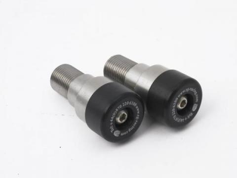 Embout Guidon Moto 22mm Pour Yamaha YZF R125 - Noir CNC Aluminium | Antivibration Et Décoratif