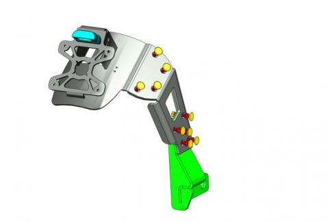 VOIV Pad Extension Moto Pour Street Triple R675 675 675RX 765R 765S 765R 765RS Béquille Sidestand Extension Agrandisseur Pad R 675 RX 765 S RS