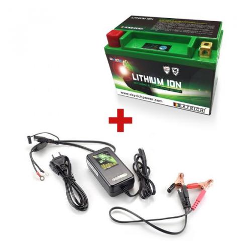 Pack Batterie Lithium Skyrich YTX20L-BS / HJTX20HQ-FP + Chargeur - SBA  FRANCE