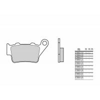 Plaquettes de frein Brembo 07BB02CC carbone céramique
