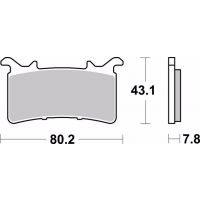 Plaquettes de frein Brembo 07GR99RC Carbone céramique racing