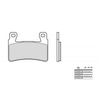 Plaquettes de frein Brembo 07HO45RC Carbone Céramique Racing