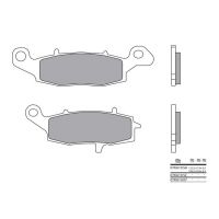 Plaquettes de frein Brembo 07KA1907 Organique