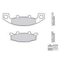 Plaquettes de frein Brembo 07KA09SP Métal Fritté