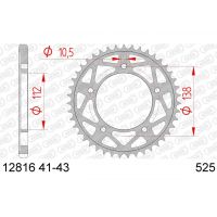 Couronne AFAM 42 dents acier pas 525 type 12816