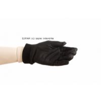 Sous gants en soie noir