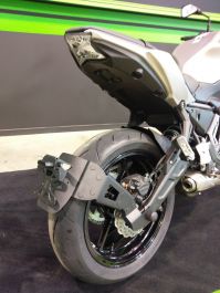 Porte-Plaque Numéro Moto Pour Kawasaki Pour Ninja 650 Z650 2017 2018 2019 2020 2021 2022 2023 Support De Plaque D'immatriculation Avec Éclairage LED Support Plaque De Moto