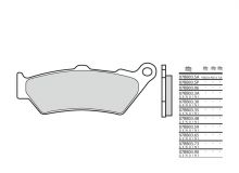 Plaquettes de frein Brembo 07BB03LA Métal fritté route