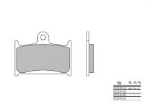 Plaquettes de frein Brembo origine 07SU14LA Métal fritté route