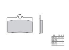 Plaquettes de frein Brembo 07BB15SA Métal fritté