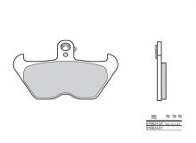 Plaquettes de frein Brembo 07BB2407 Organique