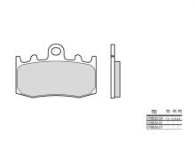 Plaquettes de frein Brembo 07BB26LA Métal fritté route